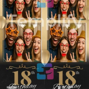18th birthday photo booth template