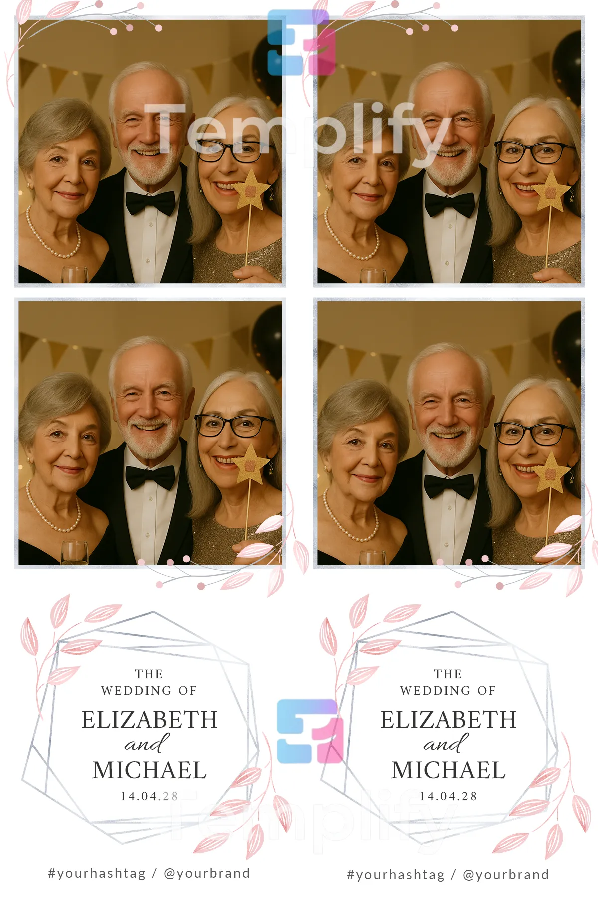 Simple wow minimal photo booth template
