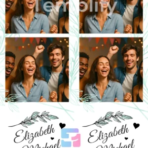 Simple festival minimal photo booth template