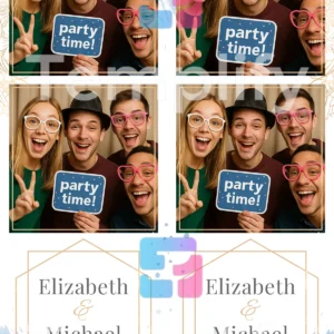 Simple minimal super photo booth template