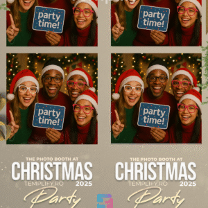 Christmas photo booth template