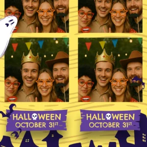 Wow halloween photo booth template