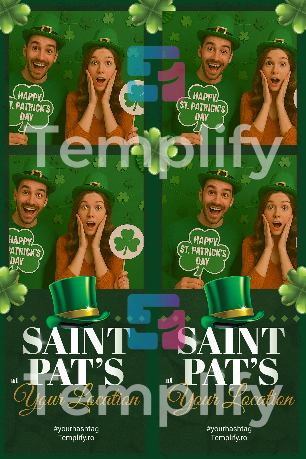 St patrick photo booth template 2