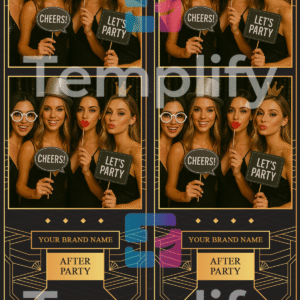 Art deco party photo booth template