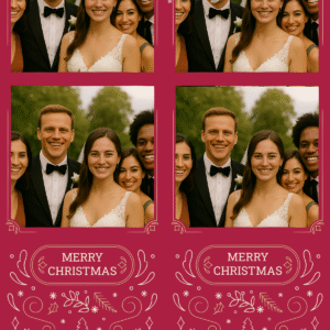 Christmas best photo booth template