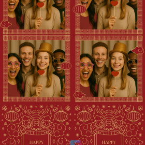 Cny photo booth template