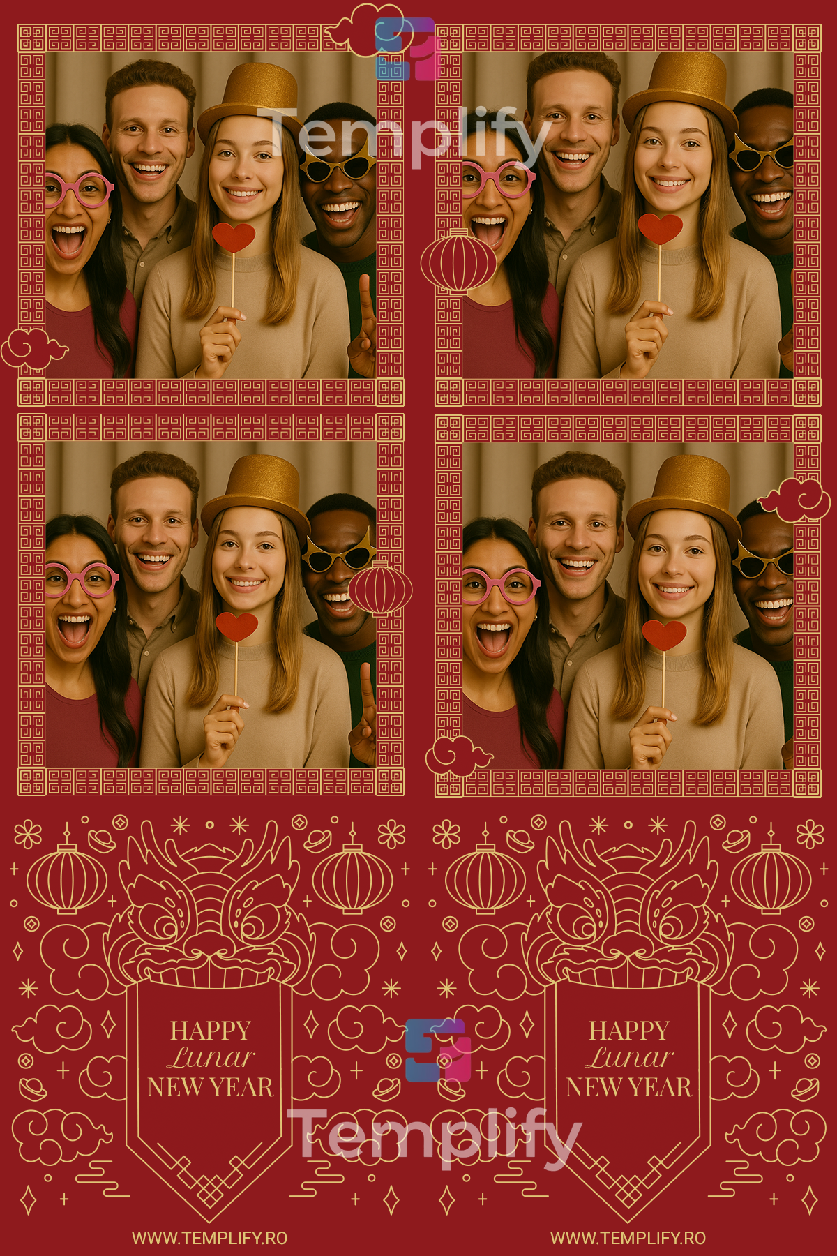 Cny photo booth template