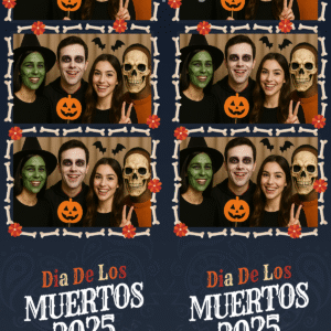 Dia de los muertos photo booth template