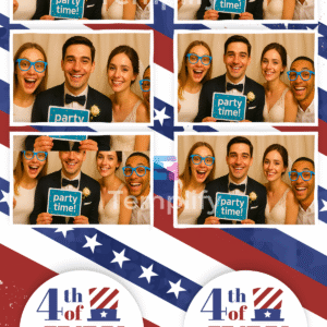 4th july photo booth template