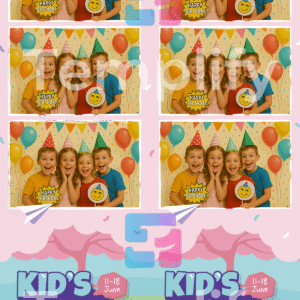 Kids fun day photo booth template