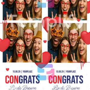 Congrats doctor party photo booth template