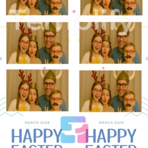 Unique easter photo booth template