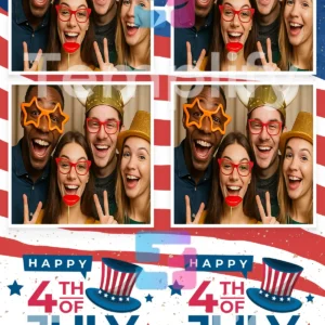 4th july photo booth template