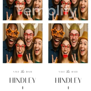 Minimalist photo booth template