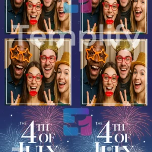 4th july photo booth template