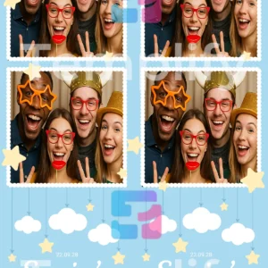 Baby shower photo booth template