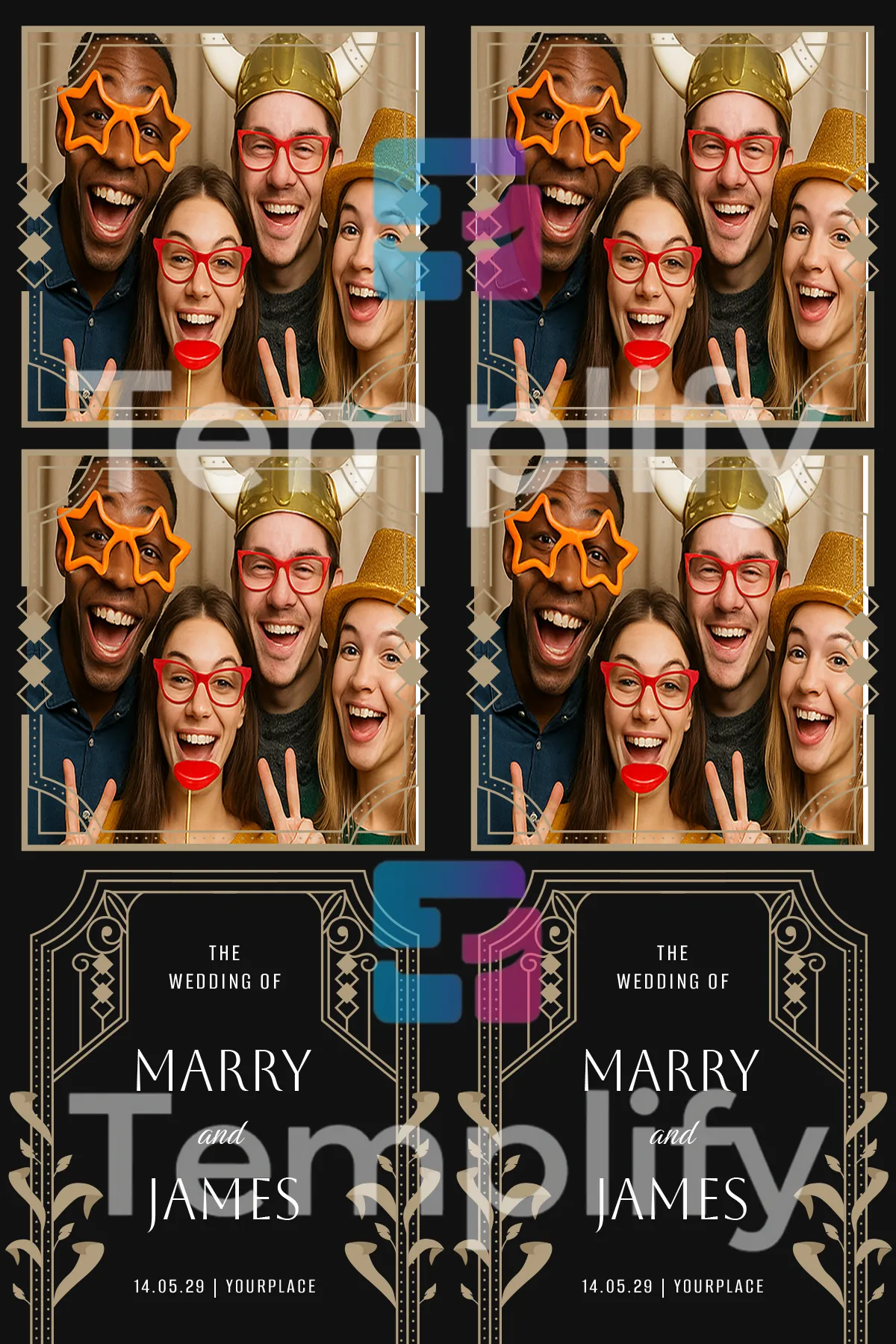Artistique photo booth template