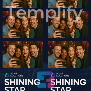 Corporate photo booth template