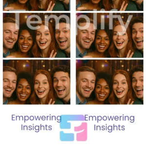 Simple corporate event photo booth template